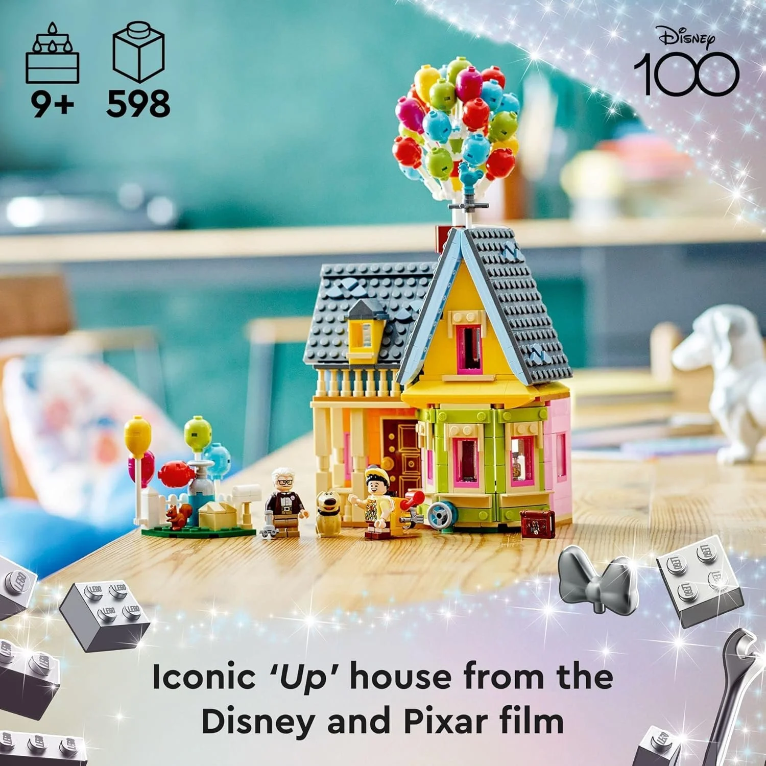 LEGO Disney and Pixar Up House 43217 – 598-Piece Building and Display Set