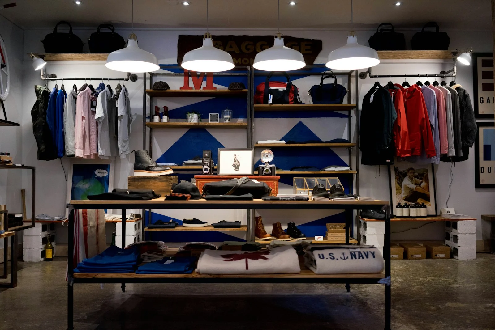 Retail shelving and product presentation in a store setting