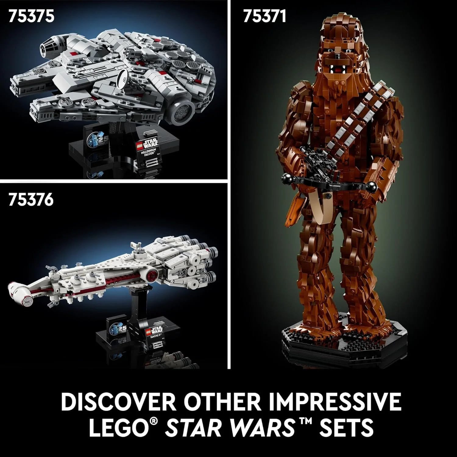 LEGO Star Wars Millennium Falcon 75375 – 921-Piece Mid-Scale Display Model